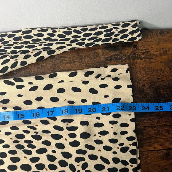 J.Crew Women's Animal Print Blouse Sz 2 Long Sleeve Leopard Old Money Neutral - Picture 9 of 9